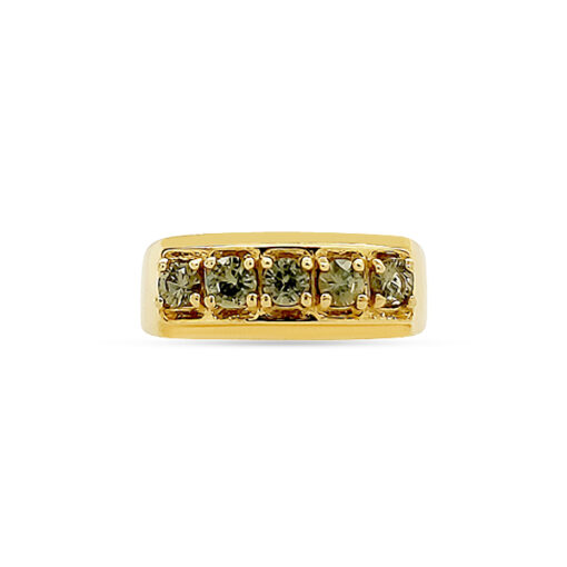 RUSSIAN DEMANTOID GARNET GENT'S RING