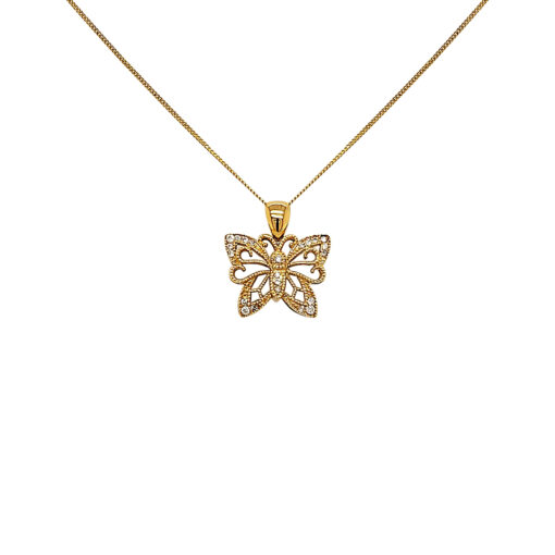 DIAMOND BUTTERFLY PENDANT