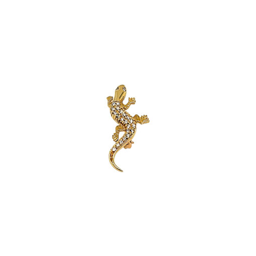 DIAMOND LIZARD BROOCH