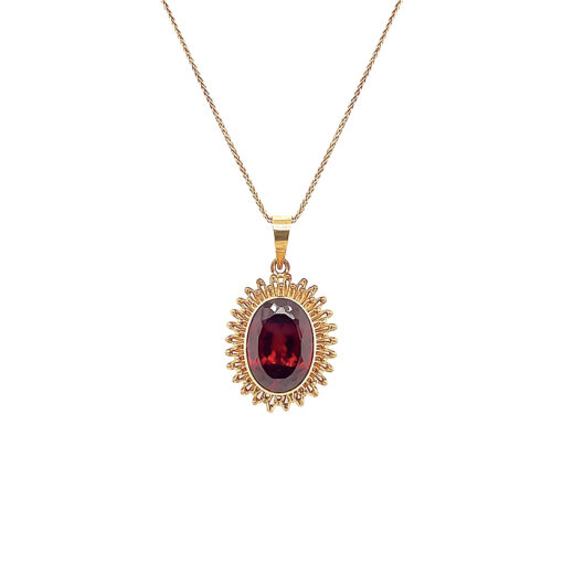 RED GARNET PENDANT 1960'S