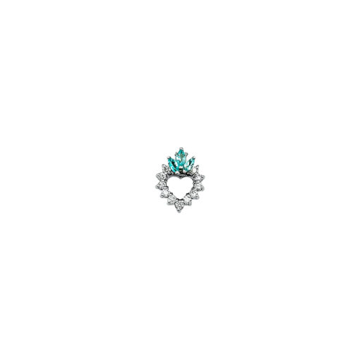 BRAZILIAN PARAIBA TOURMALINE AND DIAMOND PENDANT