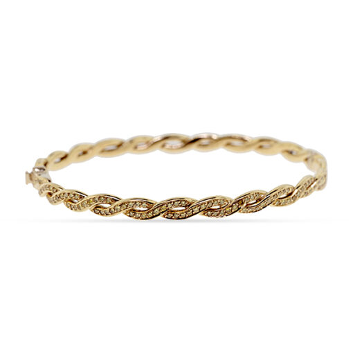 YELLOW DIAMOND BANGLE 18KY
7"