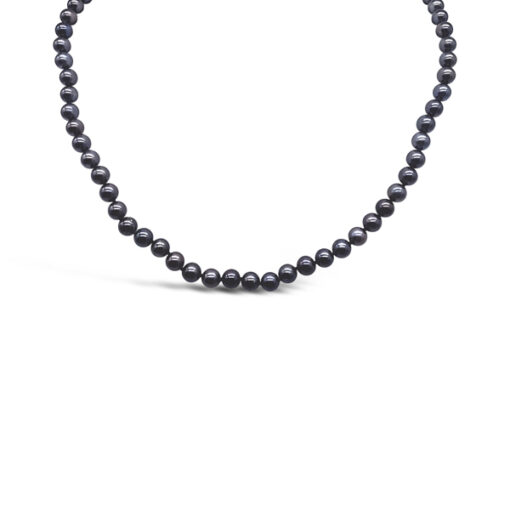 BLACK AKOYA PEARL NECKLACE