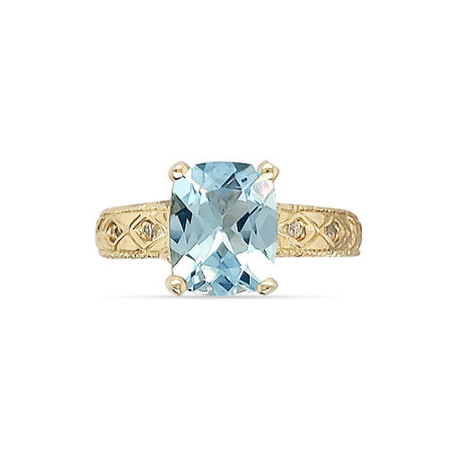 OLD MINE AQUAMARINE RING