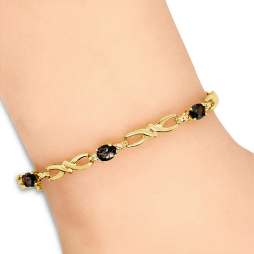 ALEXANDRITE AND GOLD BRACELET