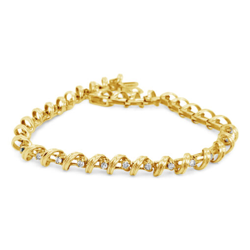 DIAMOND AND GOLD BRACELET ESTATE