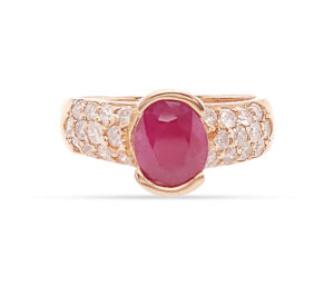 Ruby & Diamond 14K Ring