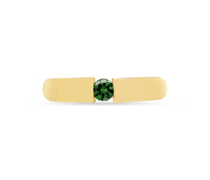 Russian Demantoid Garnet Band Wedding Band Style