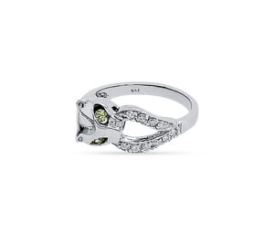Diamond Panther Theme Ring