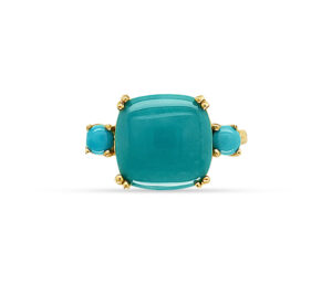 Turquoise And Diamond Ring