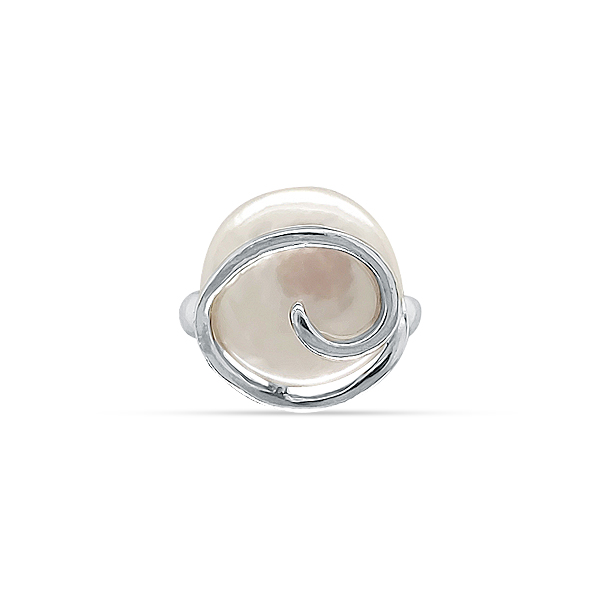 Sterling Silver Pearl Ring