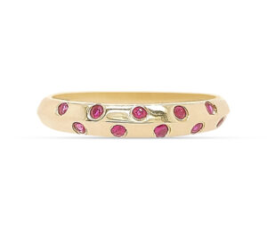 Diamond Cut Burmese Rubies, 14Krg