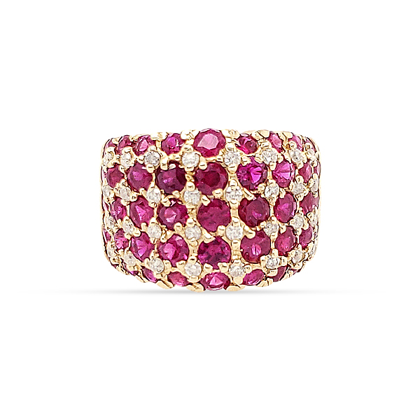 Diamond Cut Rubies,Diamond, 14Ky