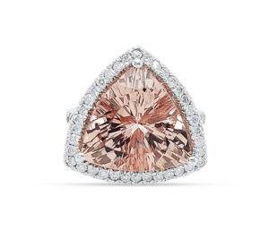 Trillion Cut Morganite Diamond