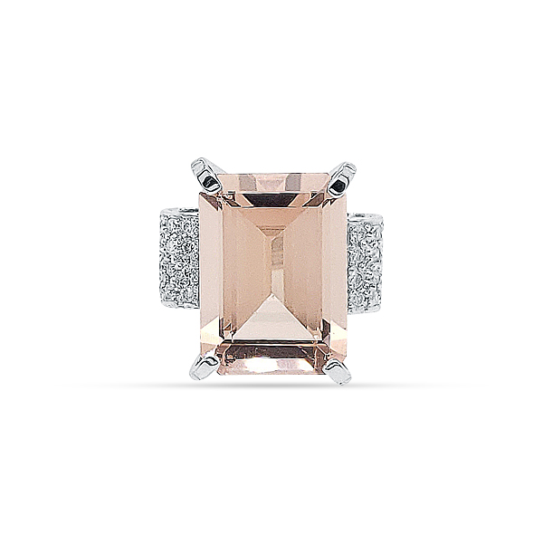 Morganite, Diamond Ring