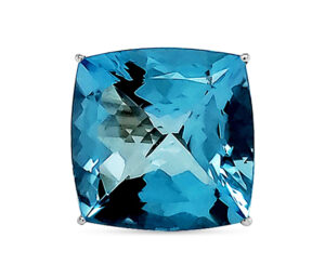 Estate Custom Made Swiss Blue Topaz