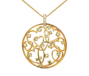 Russian Demantoid Garnet Pendant