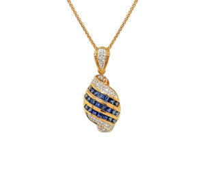 Sapphire And Diamond    Pendant/Enhancer