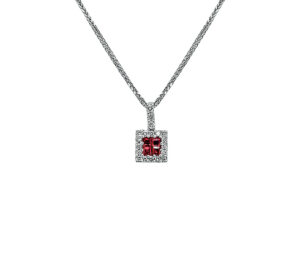 Ruby And Diamond Pendant