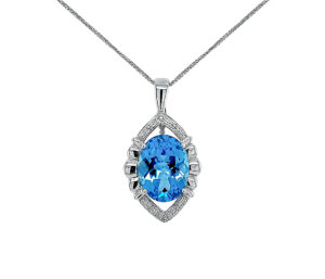Swiss Blue Topaz    Pendant/Enhancer