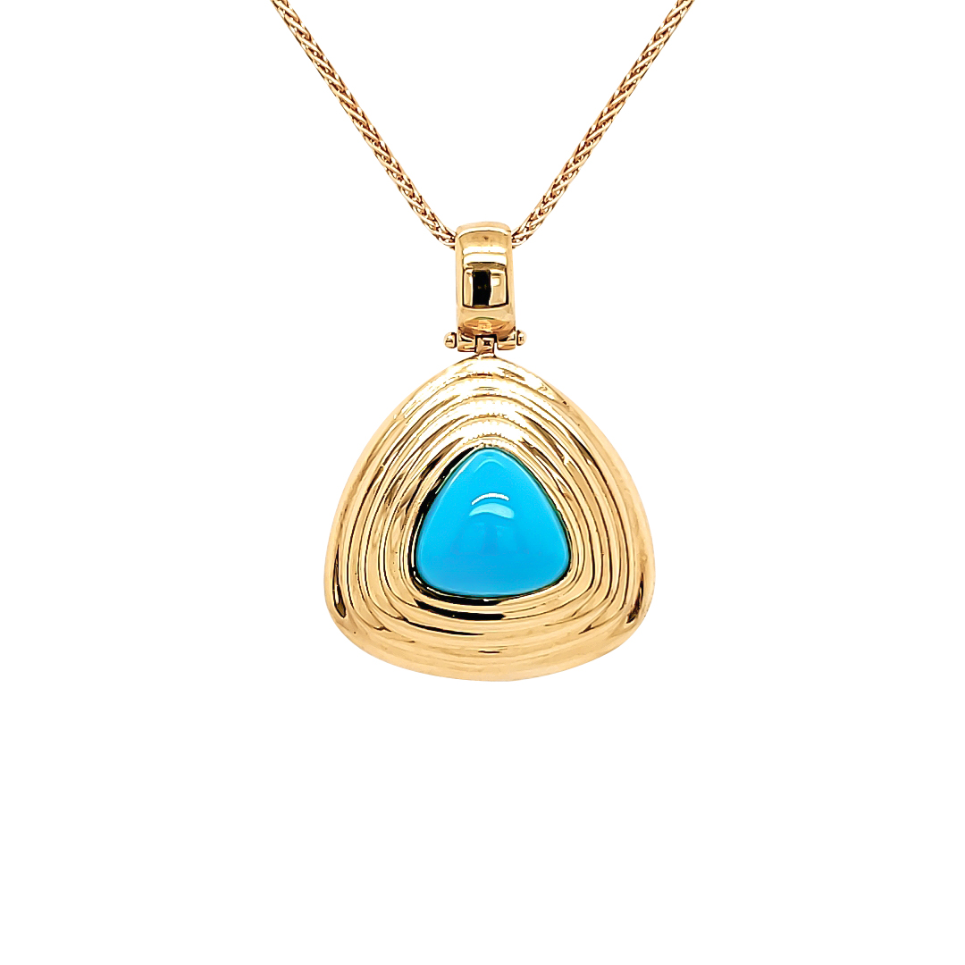 Sleeping Beauty Turquoise Pendant