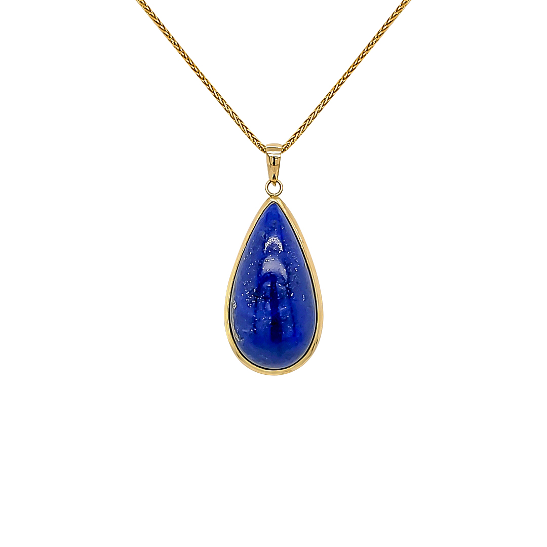 Lapis Lazuli Tear Drop Pendant