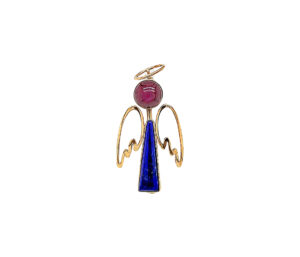 Start Ruby And Lapis Lazuli Angel Pin