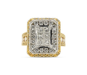 Princess And Round Diamond Ring