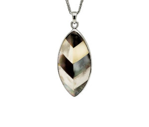 Silver Leaf Motiff  Earring And Pendant
