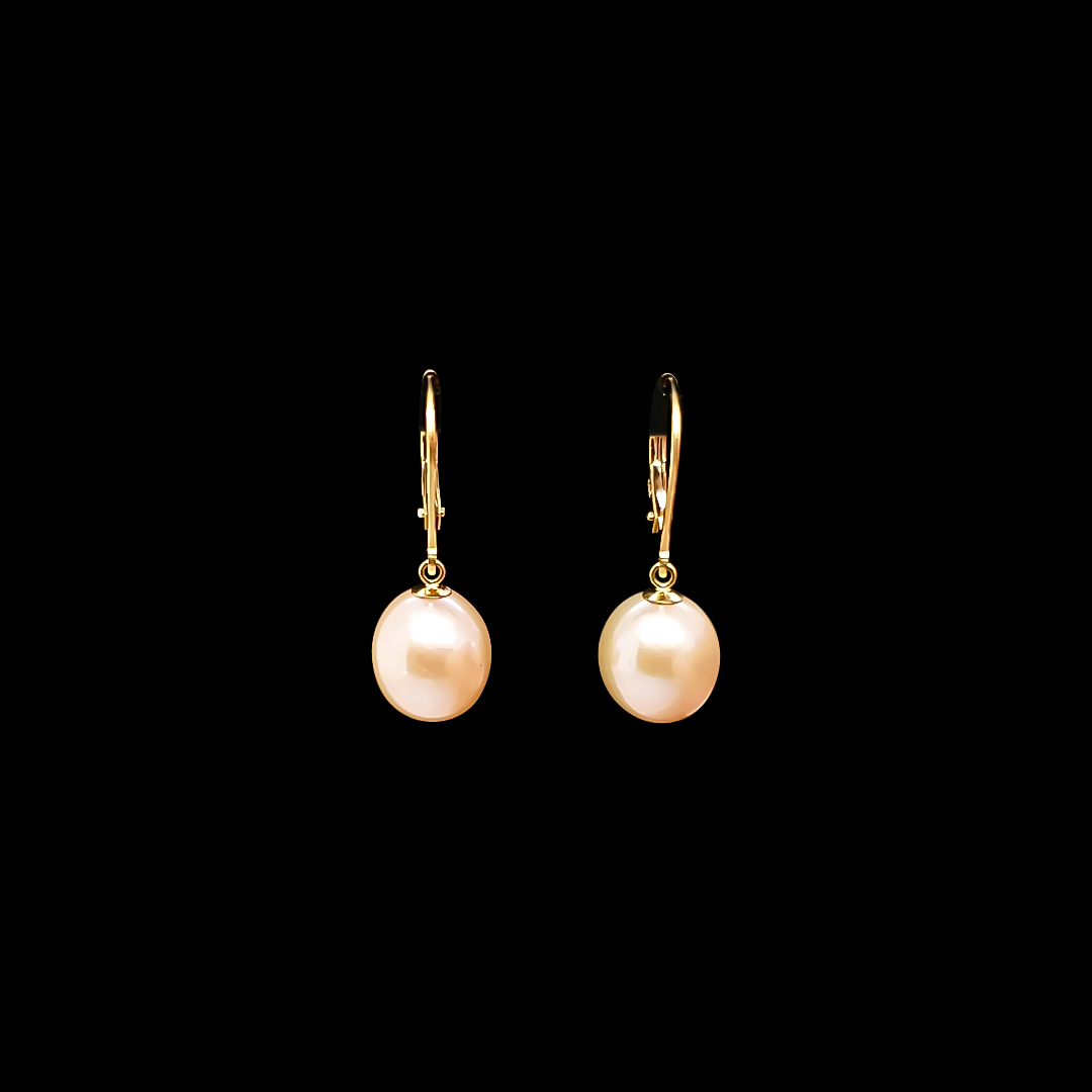 Pearl And Gold Earrings