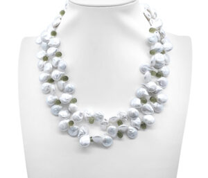 Pearl And Peridot Necklace