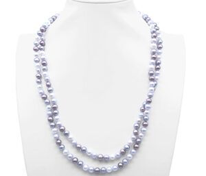 Multicolor Continuous Strand Necklace