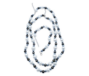 Multicolor Pearl Necklace And Bracelet Set