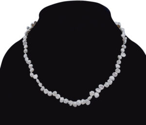 Keshi Pearl Necklace, Bracelet And Earring Set