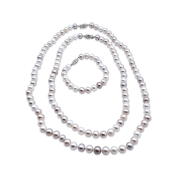 Multicolor Pearl Necklace - Image 2