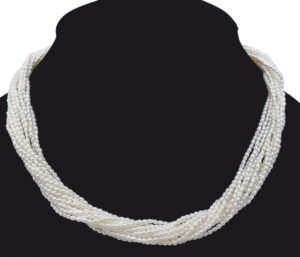 Pearl Necklace and Bracelet Set