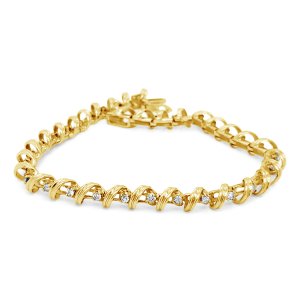 Diamond And Gold Bracelet Estate
