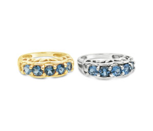Old Mine Aquamarine And Gold Ring