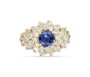 Tanzanite And Diamond Ring