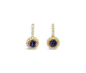 Tanzanite And Diamond Earrings
